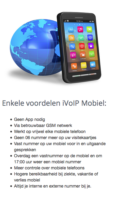 vast op mobiel